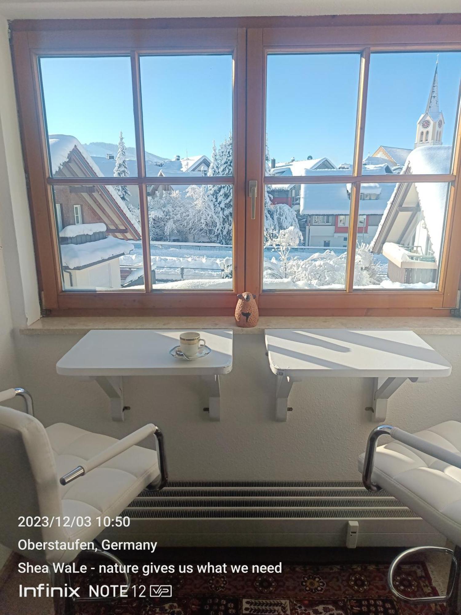 Allgaeu Vibes - Fusslaeufige Erreichbarkeit Vom Bahnhof, Mit Aussicht, Wettergeschuetzter Balkon Oberstaufen Exterior photo